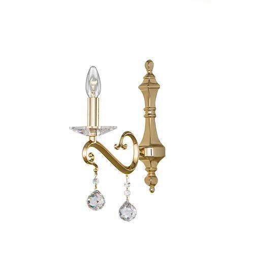 Majestic - 1 Bulb - Gold - Ball & Octagon Clear