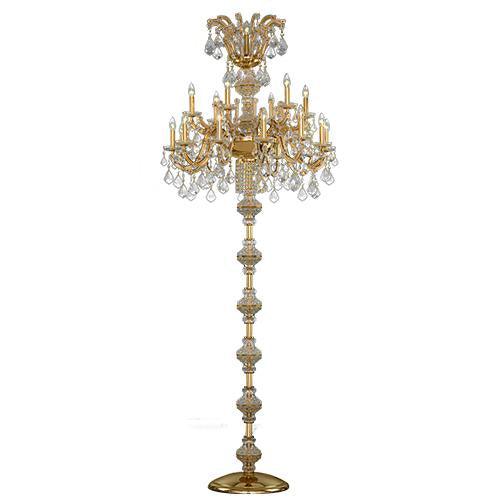 Teresa - 19 Bulbs - Gold - Pendeloque Clear