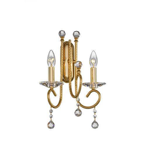 Majestic - 2 Bulbs - Gold - Ball & Octagon Clear