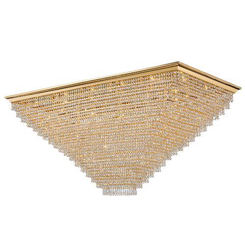 Empire - 18 Bulbs - Gold - Pendeloque & Octagon Clear Clear