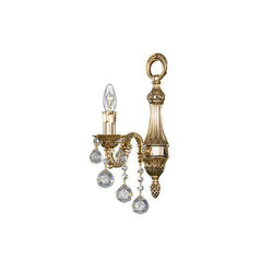Brass - 1 Bulb - Gold Oxide - Ball Clear