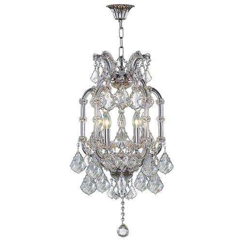 Teresa - 5 Bulbs - Chrome - Pendeloque Clear