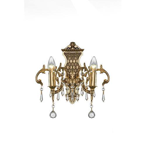 Royal - 2 Bulbs - Gold Oxide - Ball & Octagon Clear