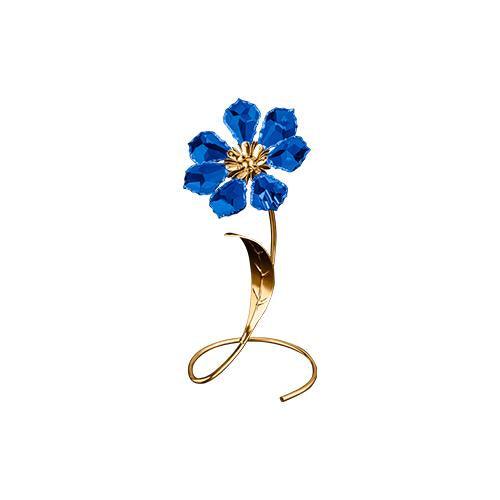 Rose - Blue - Gold Plated