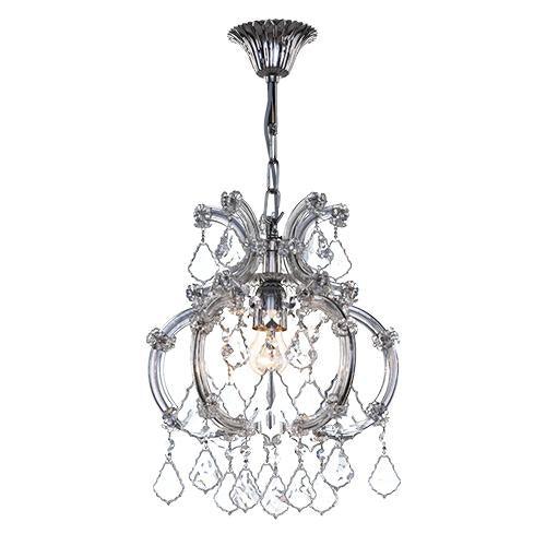 Teresa - 1 Bulb - Chrome - Pendeloque Clear