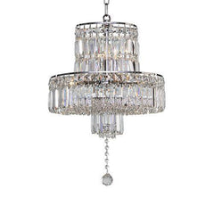 Asfour Crystal - Empire Chandelier - 9 Bulbs - Chrome - Ball Clear