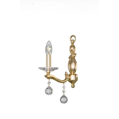 Majestic - 1 Bulb - Gold - Ball & Octagon Clear