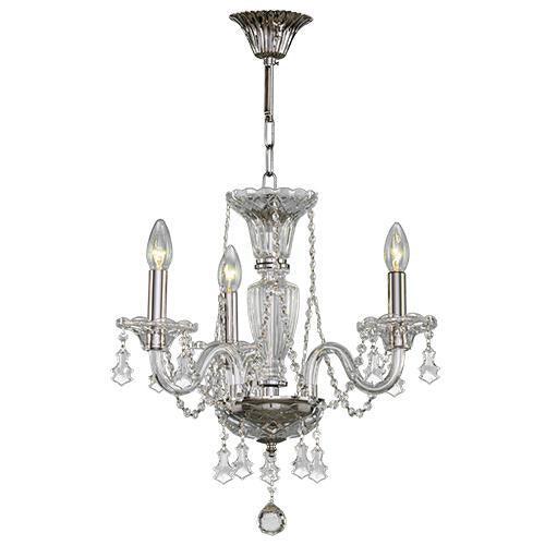 Asfour Crystal - Crystal - 3 Bulbs - Chrome - Ball Clear