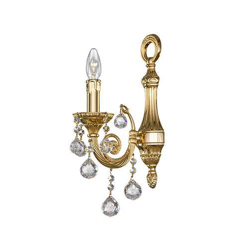 Brass - 1 Bulb - Gold - Ball Clear