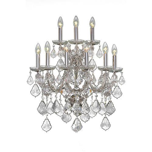 Teresa - 9 Bulbs - Chrome - Pendeloque Clear