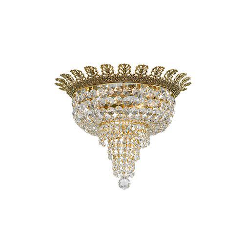 Brass - 4 Bulbs - Gold Oxide - Octagon Clear