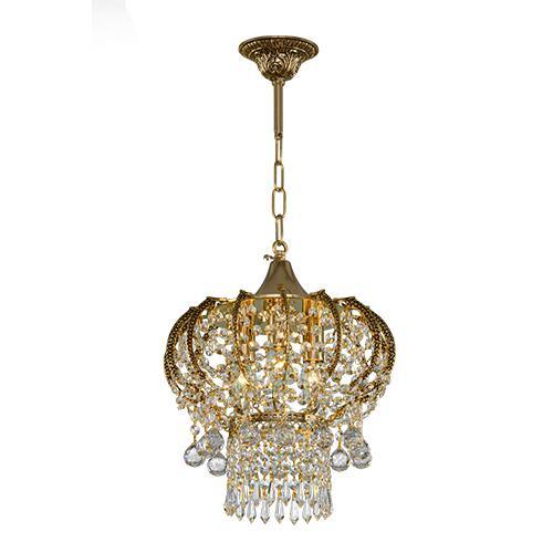 Royal - 3 Bulbs - Gold Oxide - Ball & Octagon Clear