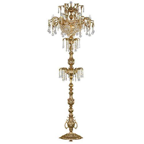 Royal - 9 Bulbs - Gold Oxide - Drop & Octagon Clear