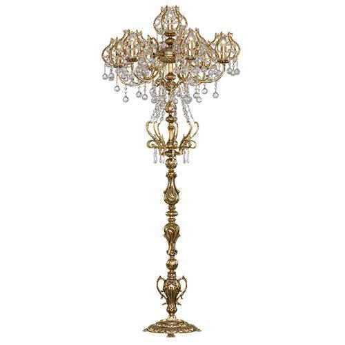 Royal - 7 Bulbs - Gold Oxide - Drop & Octagon Clear