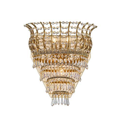 Royal - 3 Bulbs - Gold Oxide - Ball & Octagon Clear