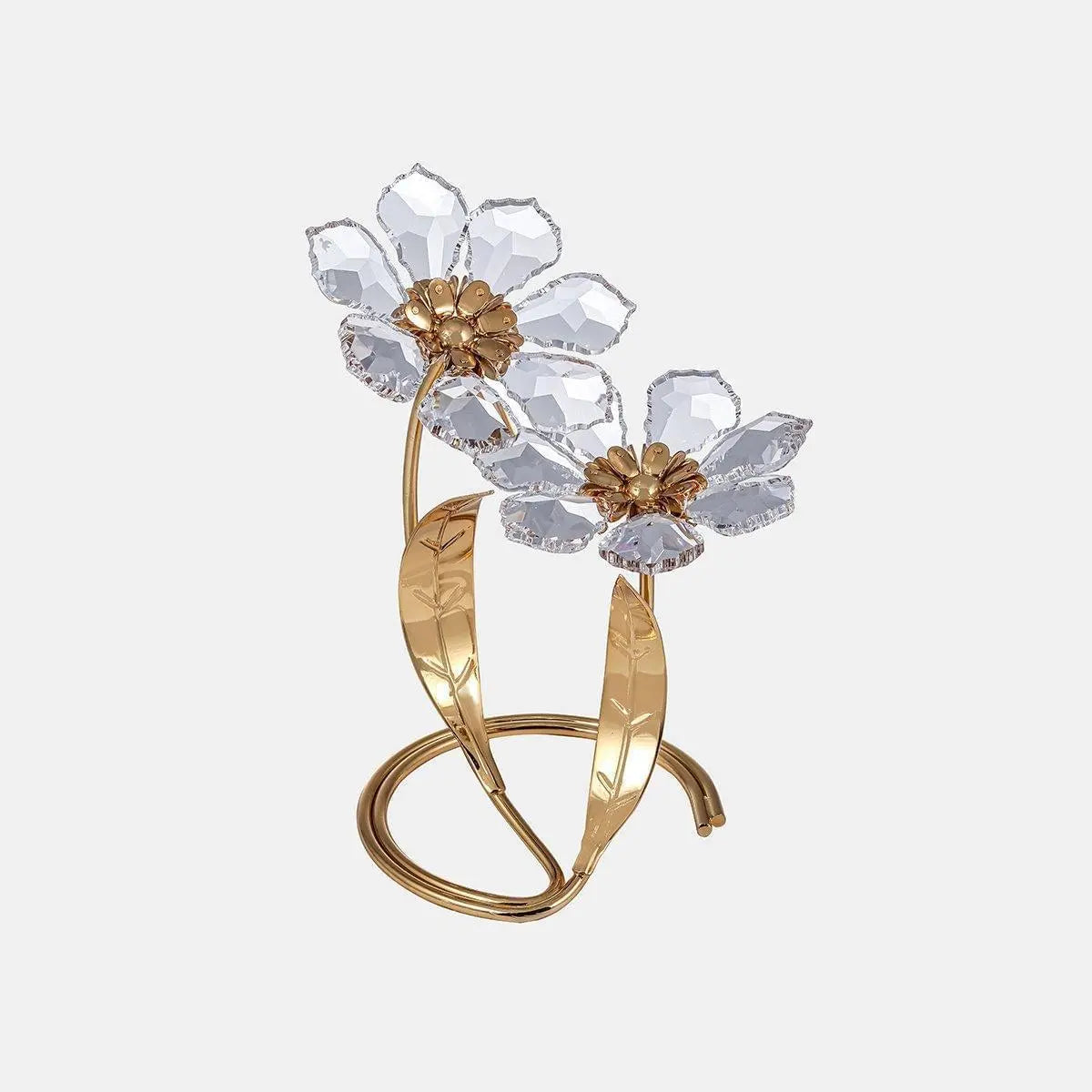 2 Roses With Gold Plated Asfour