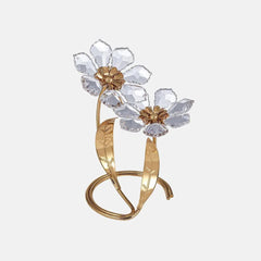 2 Roses With Gold Plated Asfour