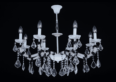 Asfour Chandelier 21/3057/8 Electrostatic White Pend