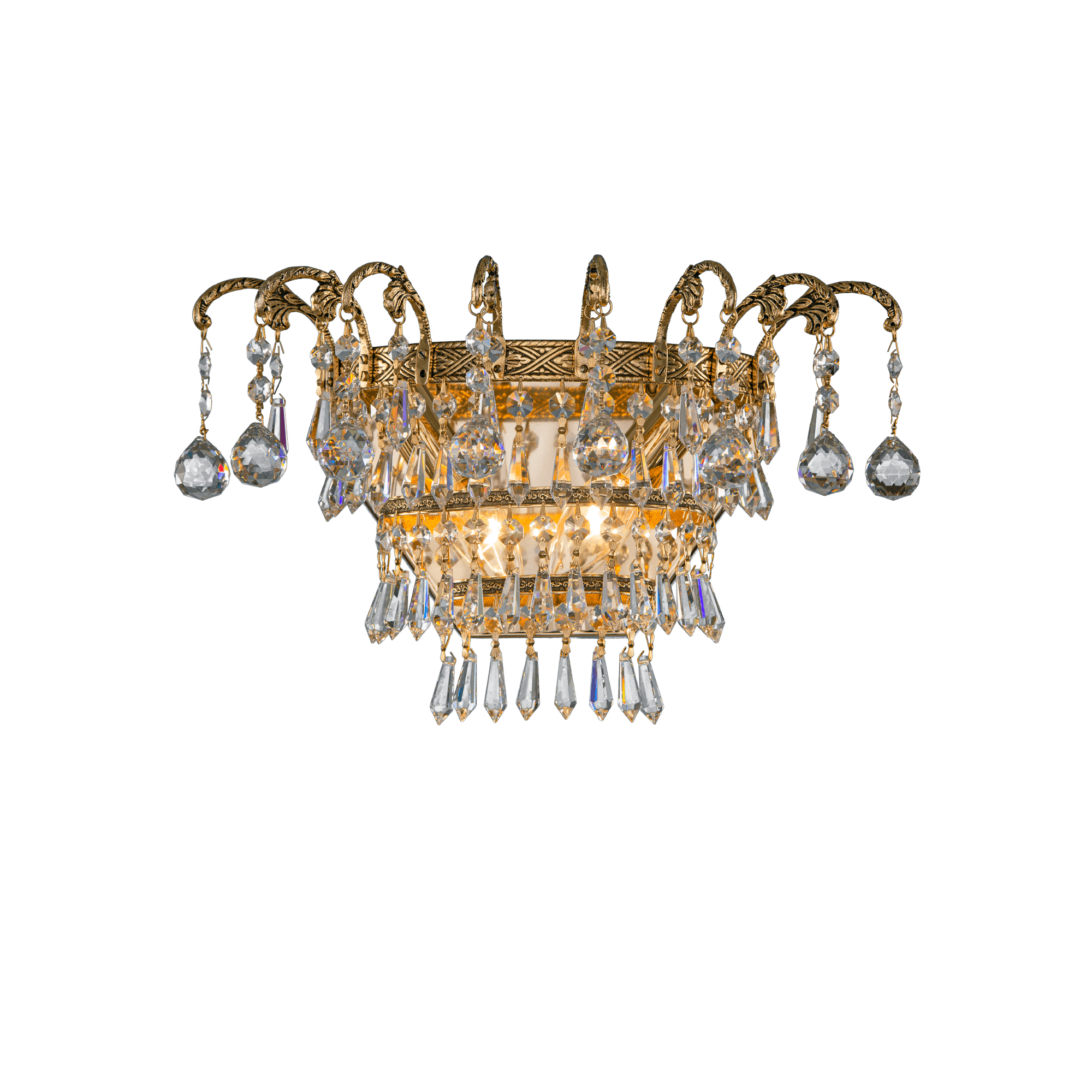 Asfour-Crystal-Lighting-Royal-Collection-Royal-Wall-lamp-2-Bulbs-Gold-Ox
