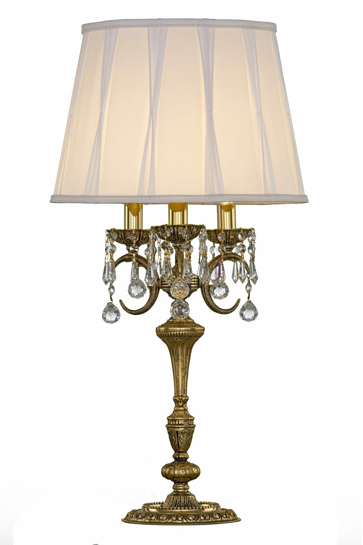 Table Lamp 934/4 Gold Oxide Ball & Oct. Without Shade - 4 Bulb