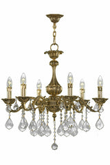 Chandelier 166/6 Gold Oxide Pend - 6 Bulb