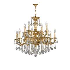 Asfour-Crystal-Lighting-Brass-Collection-Brass-Chandelier-12-Bulbs-Gold