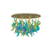 Murano Ceiling Lamp - 10 Bulbs - (Pre-Order) - Asfour Crystal
