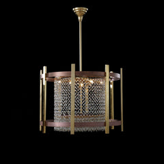 Asfour Chandelier 16/196/50 Gold?Old Brown Bearish Honey?Clear