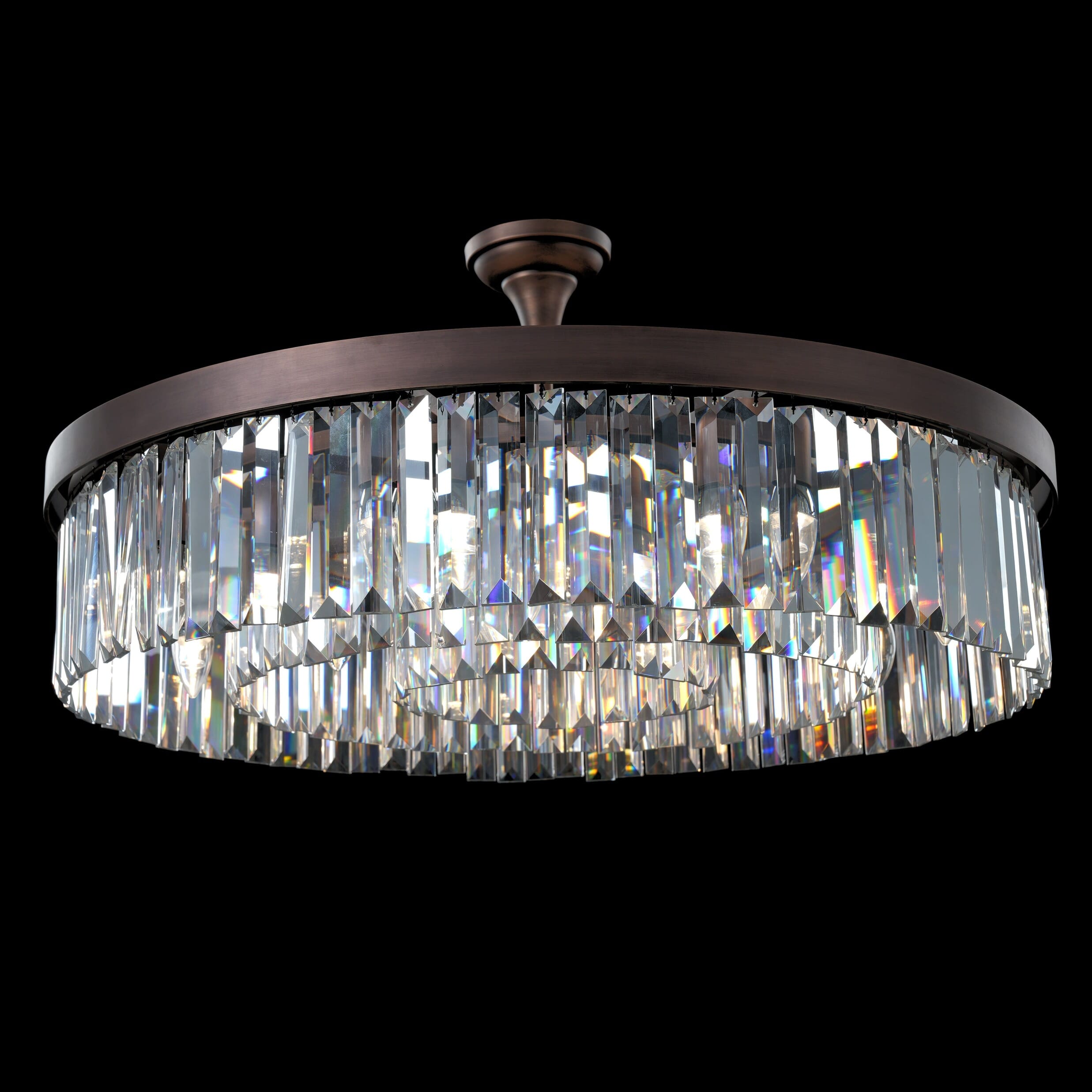 Asfour Chandelier 16/751/12 Old Brown Pendeloque