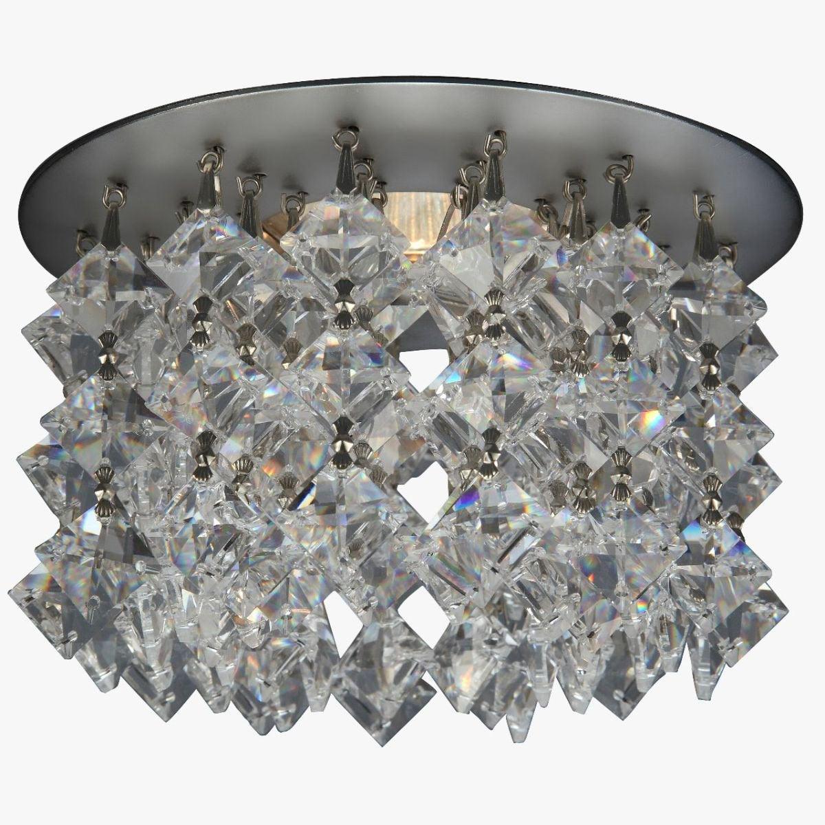 Fashion -1 Bulb - Chrome - Square Clear