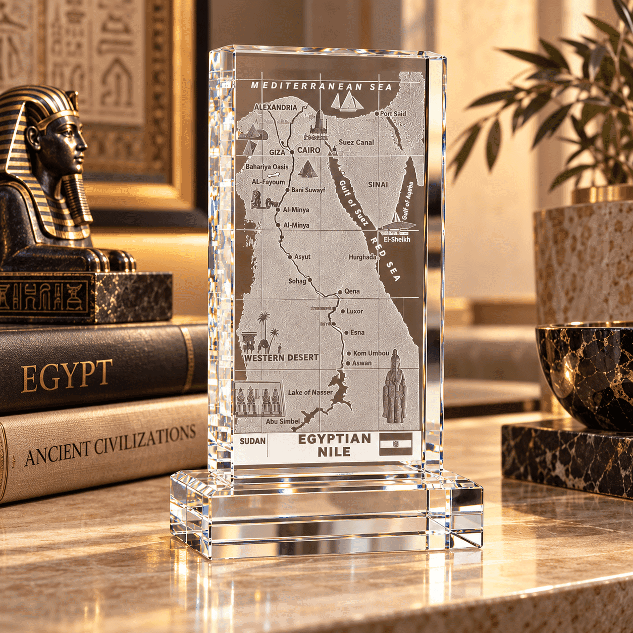 Asfour Cube 1135 /200/128 (3d) Egypt Map