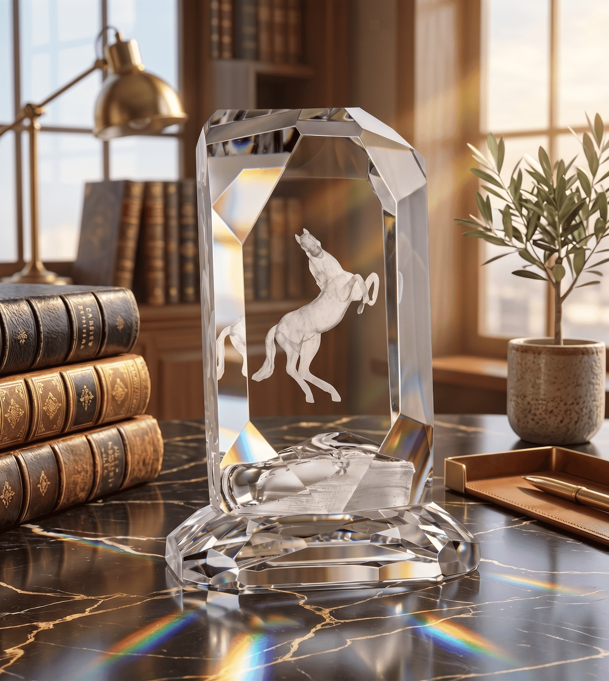 Asfour Crystal Cube – With Base – 3D – 125/2166