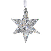 عصفور كريستال نجمة معلقة عدل 2024/15 شفاف