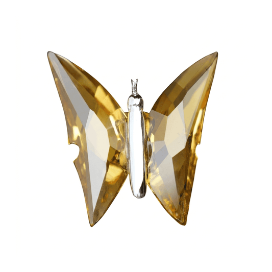 Asfour Crystal Butterfly Suncatcher – Topaz – 22/55/55