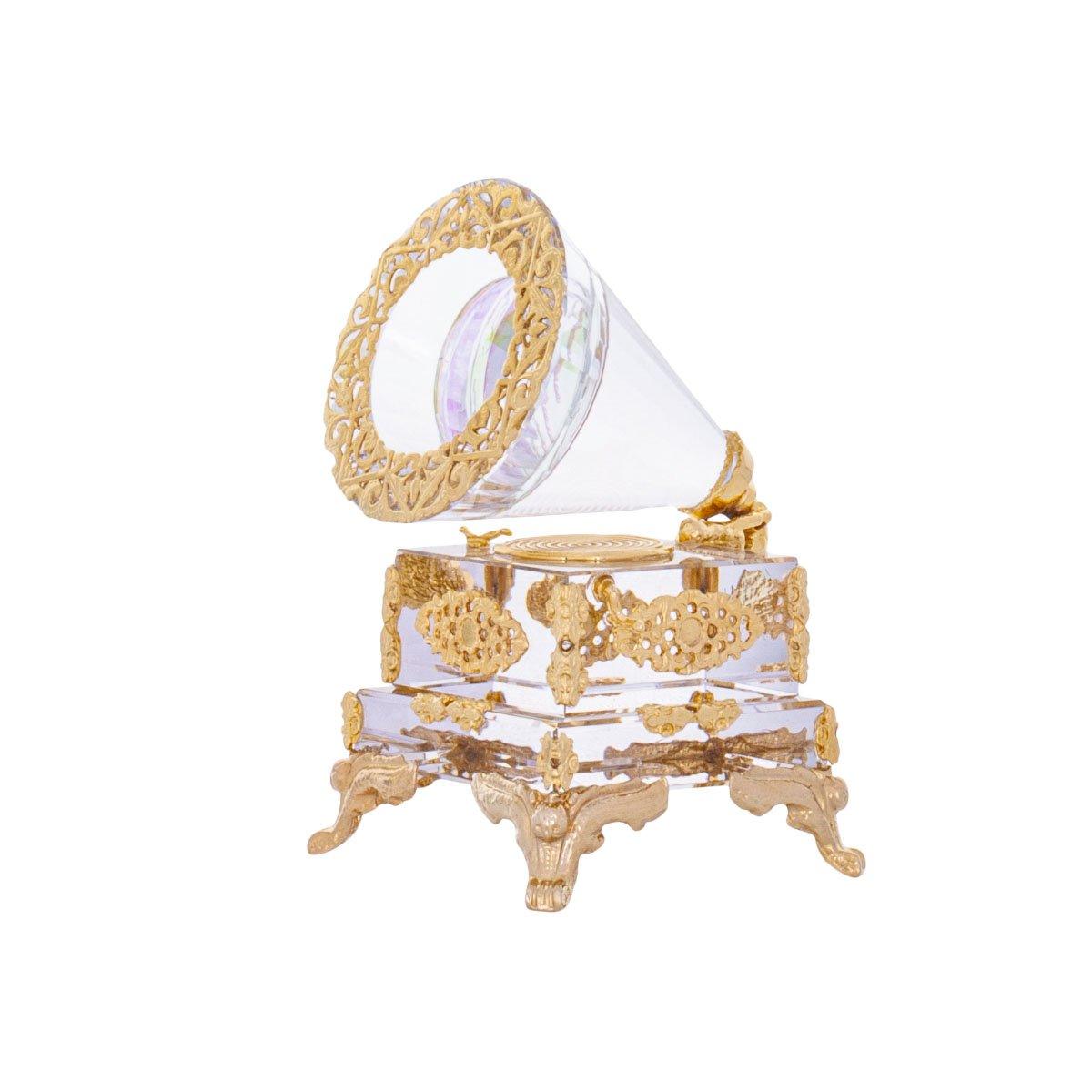 Gramophone - Gold - Medium - Asfour Crystal