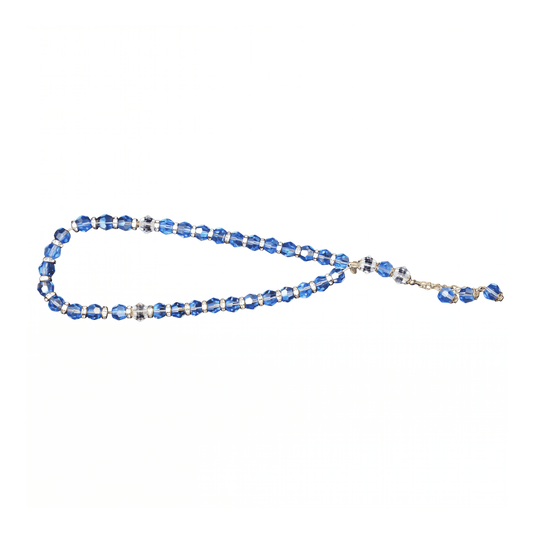 Asfour Crystal Rosary – Blue – 21/8/98
