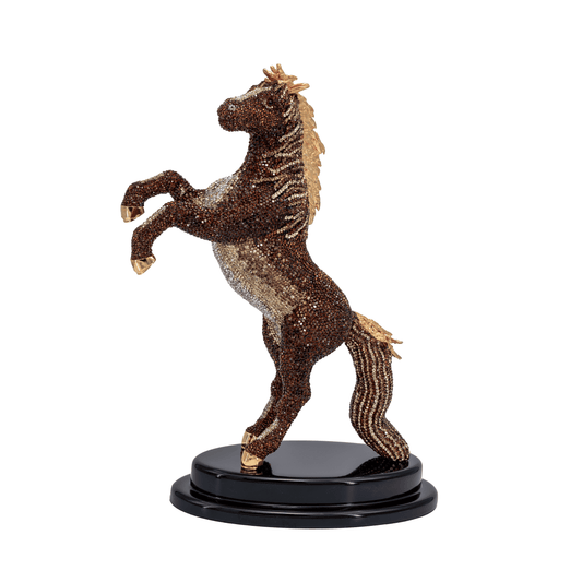 Horse - Brown x Gold - Asfour Crystal