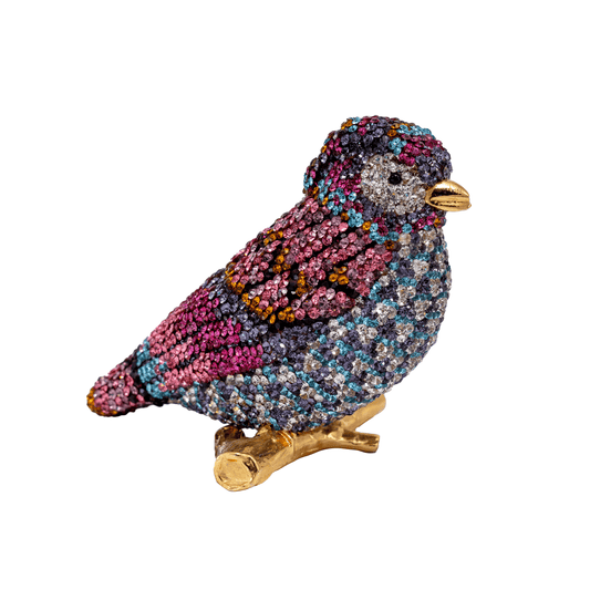 Crystal Studded bird Multicolored