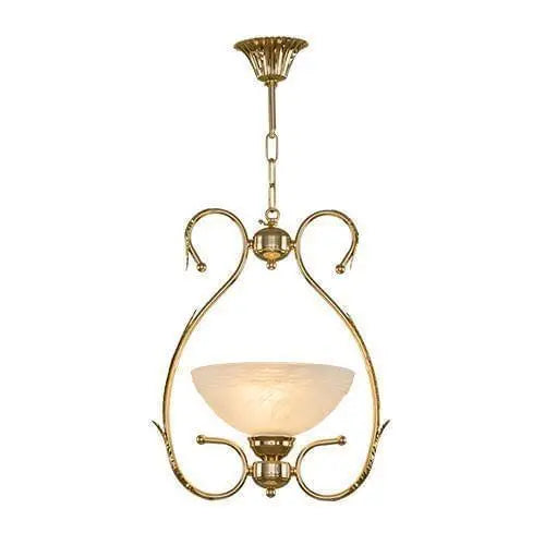 Alabaster - 1 Bulb - Gold - Without Crystal Asfour