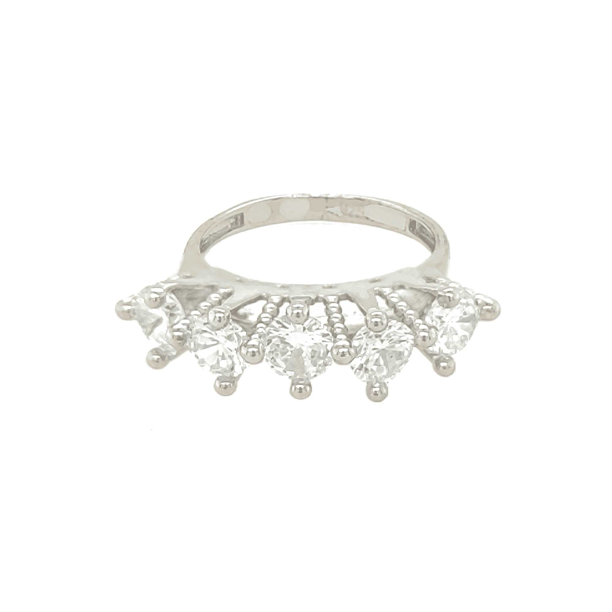 Asfour Crown Desing Ring In 925 Sterling Silver