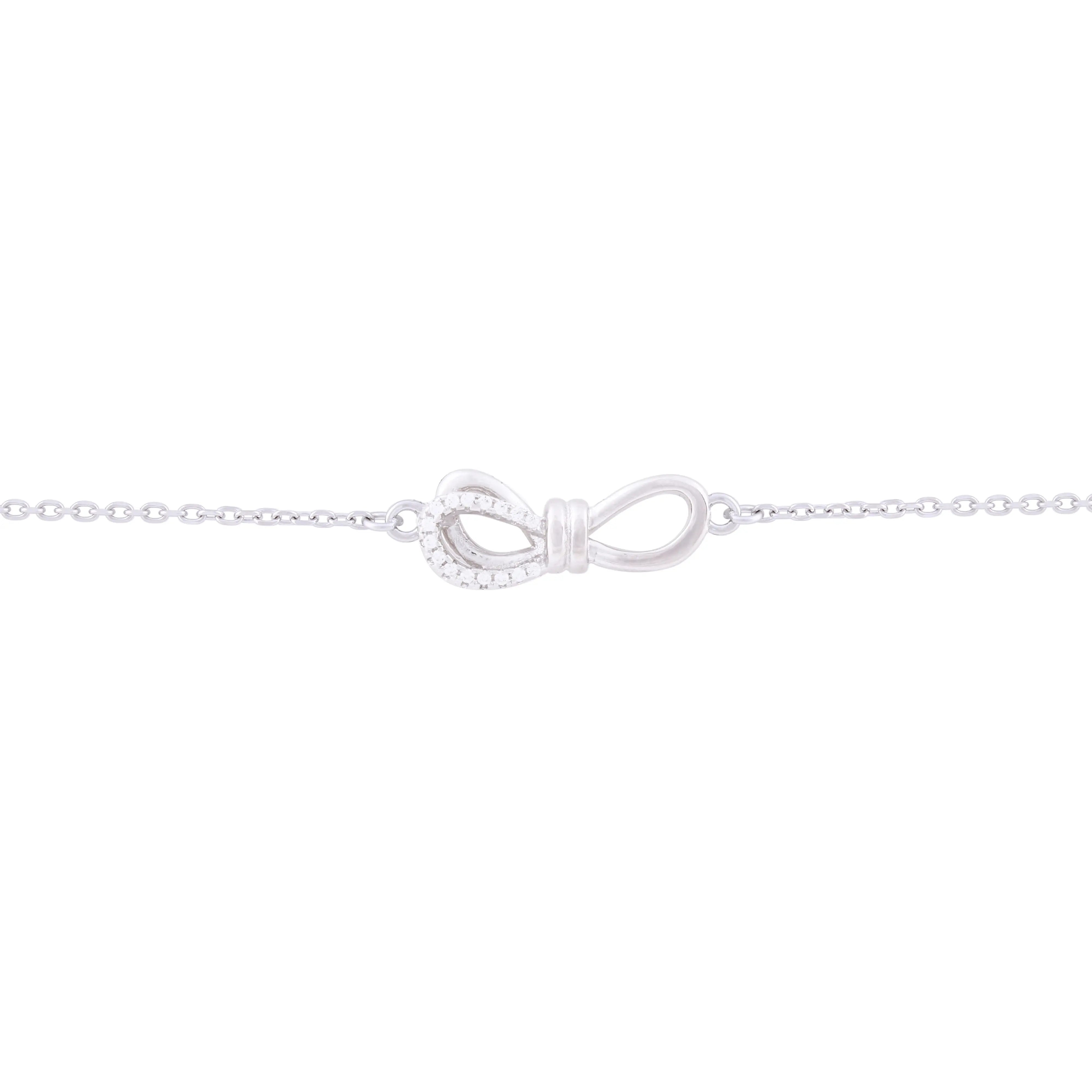 Asfour Infinity Chain Bracelet In 925 Sterling Silver