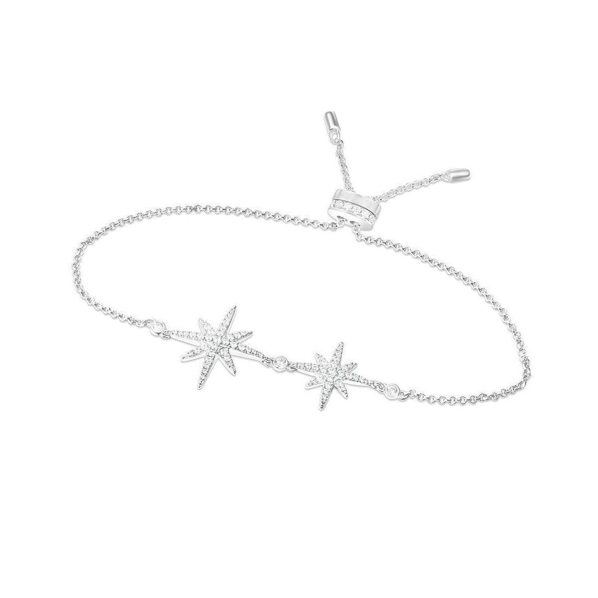 Bracelet B1357 - 925 Sterling Silver - Asfour Crystal