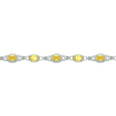 Asfour Crystal Tennis Bracelet With Turquoise Pear & Emerald Zircon In 925 Sterling Silver