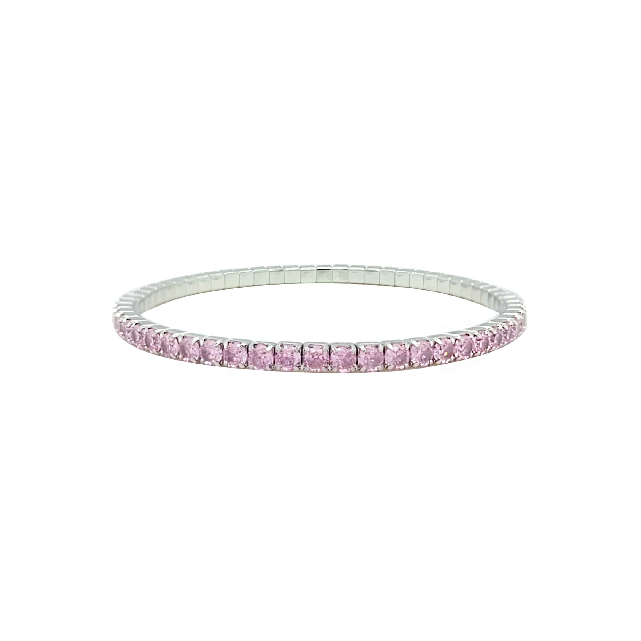 Asfour Crystal Tennis Bracelet With Turquoise Pear & Emerald Zircon In 925 Sterling Silver