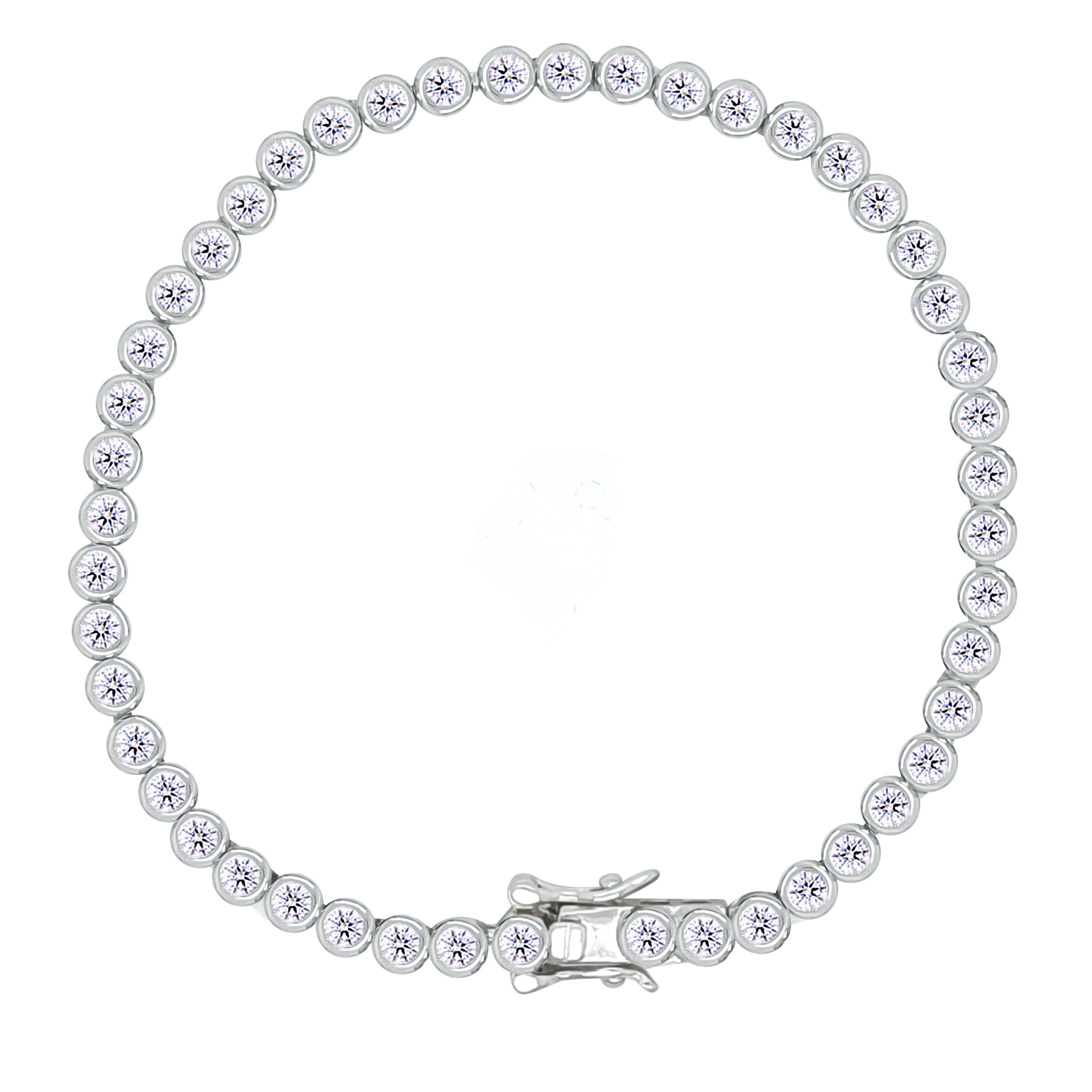 Asfour Crystal Tennis Bracelet With Turquoise Pear & Emerald Zircon In 925 Sterling Silver