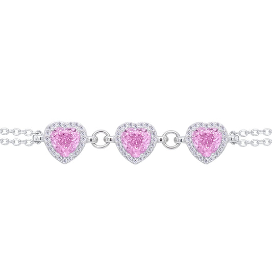 Asfour Crystal Tennis Bracelet With Turquoise Pear & Emerald Zircon In 925 Sterling Silver