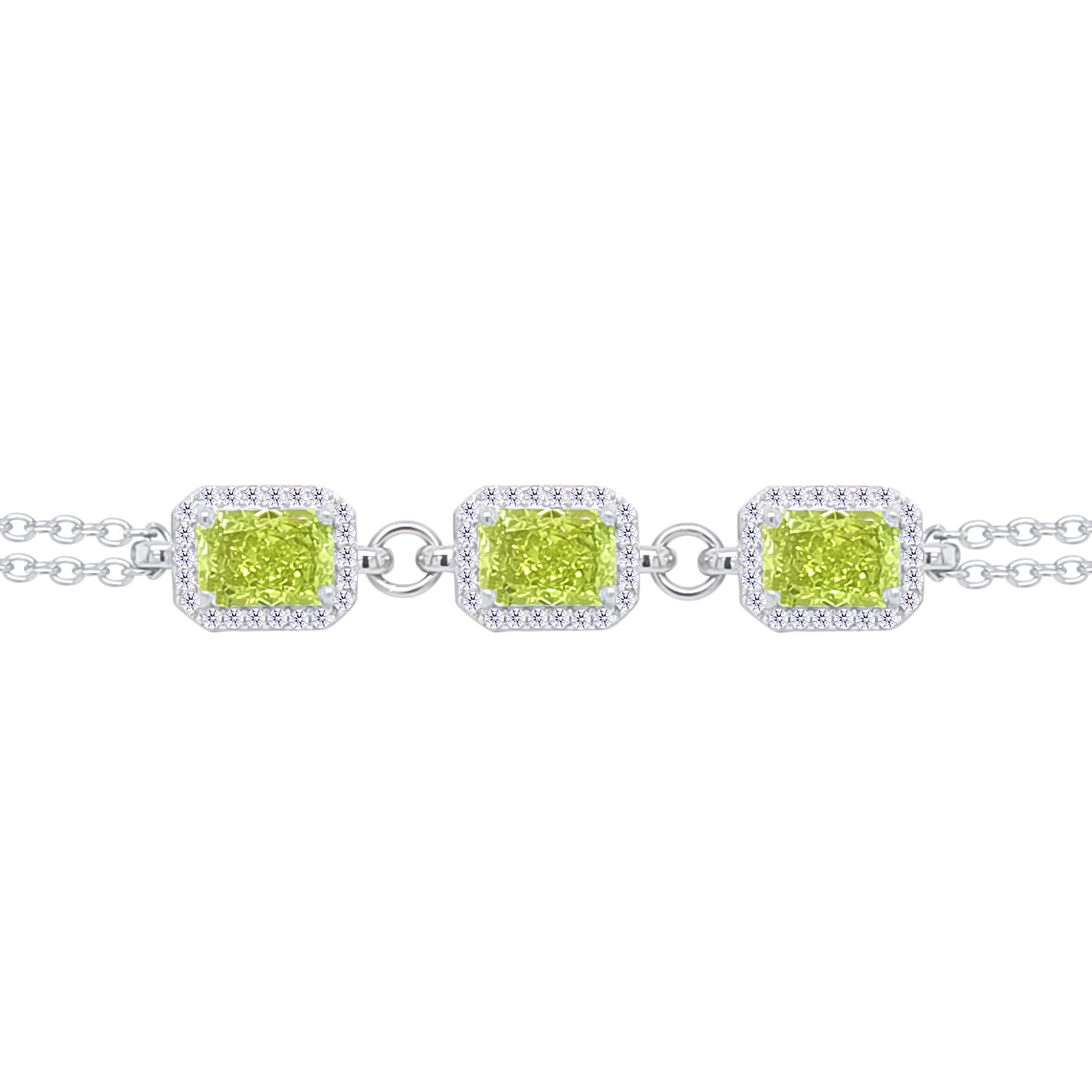 Asfour Crystal Tennis Bracelet With Turquoise Pear & Emerald Zircon In 925 Sterling Silver