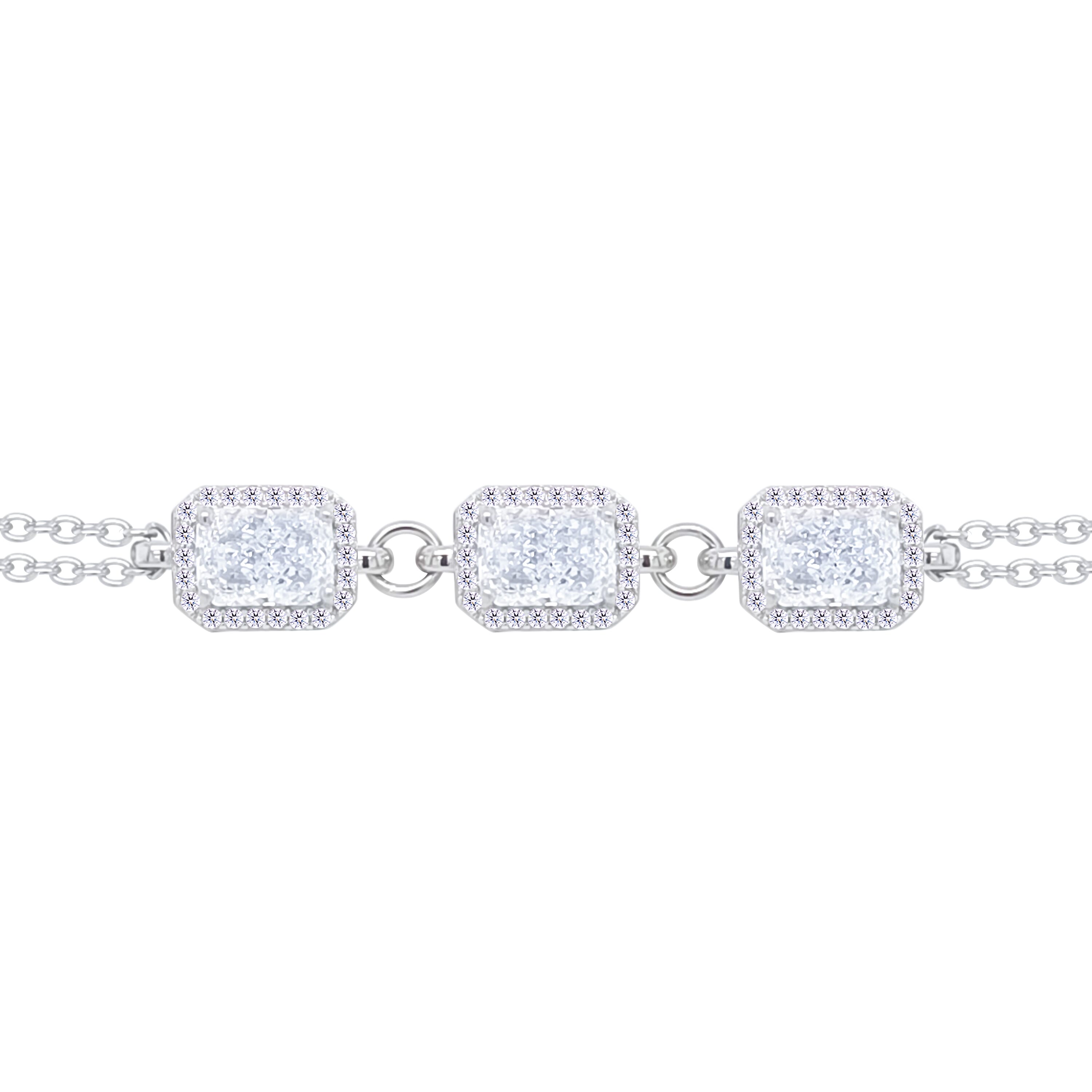 Asfour Crystal Tennis Bracelet With Turquoise Pear & Emerald Zircon In 925 Sterling Silver