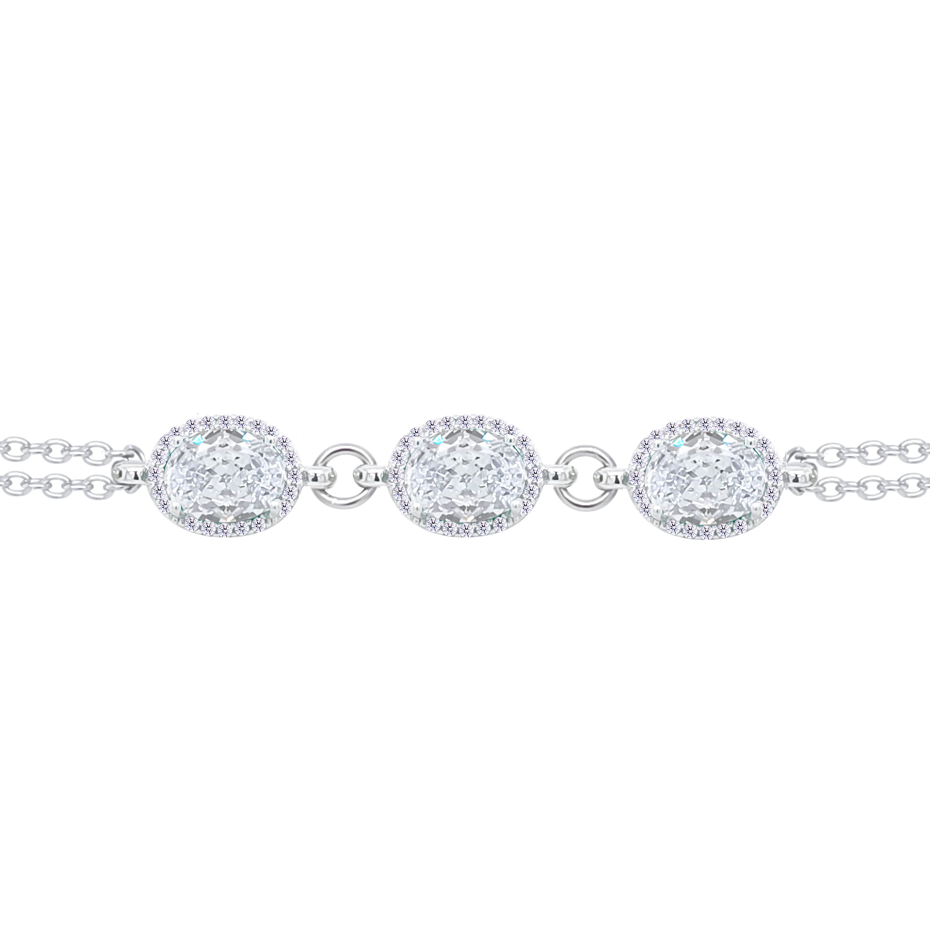Asfour Crystal Tennis Bracelet With Turquoise Pear & Emerald Zircon In 925 Sterling Silver
