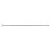 Asfour Crystal Tennis Bracelet With Turquoise Pear & Emerald Zircon In 925 Sterling Silver